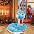 thumbnail image 7 of xaoyunyn Year of the Snake Christmas Stuffed Toy,Cute Anime Style Kids' Toy,Festive Celebration,Quality Craftsmanship,Perfect for All Occasions,Blue, 7 of 7