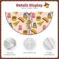 thumbnail image 3 of Defioc Hamburger Pizza for Christmas Tree Skirt Snowman Xmas Tree Skirt Farmhouse Christmas Decorations Tree Mat for Holiday Party Decor-30", 3 of 6