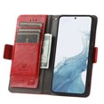 thumbnail image 2 of ELEHOLD Premium Leather Wallet Case for Samsung Galaxy S23 Plus/S23+  6.6" Practical Card Slots Money Slot RFID Blocking Stand Function Luxury Purse Case,Red, 2 of 7
