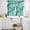 Turquoise, variant on Marble Blue Kitchen Curtains Sets for Windows 36 Inch Length, Modern Abstract Ink Painting Luxury Rod Pocket Window Treatments Tier Curtains and Valances Set for Bedroom/Bathroom