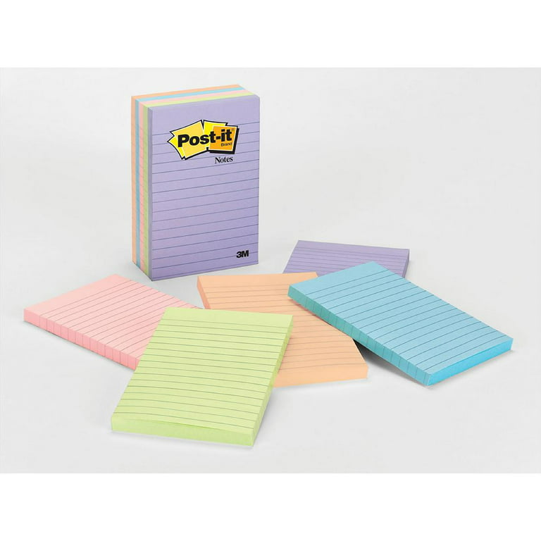 Sticky Notes 3x3 Self-Stick Notes Blue Color 6 Pads, 100 Sheets/Pad 
