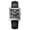 Black, variant on Dress Watches for Men, Fashion Leather Watch with Day & Date Calendar, Square Stainless Steel Case, Japanese Quartz Movement, Waterproof, Classic Men's Analog Wristwatch, White