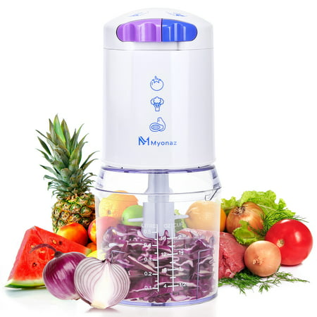 MYONAZ Mini Food Chopper 16 Ounce Processor with BPA-Free Bowl Perfect for Mincing, Grinding, Chopping, Blending and Meal (Best Processor For Overclocking)