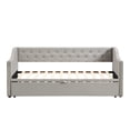 thumbnail image 4 of Miekor Twin Size Upholstered daybed with Pop Up Trundle, Gray BC2A3292, 4 of 9