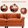 thumbnail image 6 of WACASA Modern Accent Chair and a Half, 49.5'' W Oversized Chairs in Living Room, Chenille Comfy Reading Chair, Armchair with Wide Armrests, Terracotta, 6 of 9