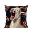 thumbnail image 2 of 18x18 Pillow Cover, Screaming Goat Plush, Funny Animal Throw Pillow with Soft Design, Decorative Pillowcase with Material, Home Decor Accent, Cushion Cover for Bed Couch Chair Bedroom Living Room(F), 2 of 6