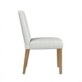 thumbnail image 4 of HomePop Classic Upholstered Dining Chair, Cream Mini Grid Pattern, 4 of 9