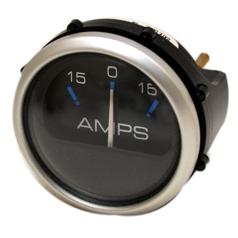 Faria Boat Amp Meter Gauge AP0549A | Chesapeake 2 Inch Silver Black