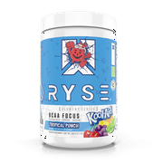 RYSE Supplements Element Series, BCAA Focus Intra Post Workout Powder, KOOL-AID Tropical Red, 30 Servings