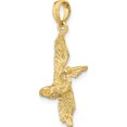 thumbnail image 5 of 14K Yellow Gold 3-D Pelican Flying Charm (27 X 18) Made In United States k7784, 5 of 5