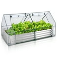 thumbnail image 4 of 6x3x1ft Galvanized Raised Garden Bed with Cover Metal Planter Box Kit and Mesh Cover for Garden Yard Vegetable Farm, 4 of 5