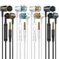 thumbnail image 1 of YNR 4 paquetes de auriculares con cable con micrófono y control de volumen, auriculares internos para la escuela, aislamiento de ruido, para dispositivos Jack de 3,5 mm iPhone iPad iPod Samsung Google, 1 of 4