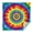 Rainbow Tie Dye, variant on Colorful Rainbow Tie Dye Spiral Pattern Square Tablecloth,Waterproof Square Table Cover,Wipeable Spillproof Washable Table Cover for Home Kitchen Party Decor 42"X42"(107x107cm)