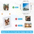 thumbnail image 3 of Uxcell 1.8 x 2.4 inch Picture Frame, 4Pcs Mini Plastic Photo Frame, White, 3 of 7