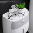 thumbnail image 2 of braveheart Toilet Paper Holders Double Layer Storage Rack Pumping Toilet Paper Box Hand Carton Toilet Box Punch Free Pink, 2 of 6