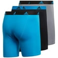thumbnail image 2 of Adidas Men's Performance Boxer Brief Underwear (3-Pack) - Blue/Black/Grey (S), 2 of 4