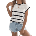 thumbnail image 2 of Sleeveless Sweater Vest Summer Sweater for Women Crewneck Sleeveless Clothes 2025 Trendy Casual Knit Tops L, 2 of 7