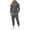 Dark Gray, variant on Mens Matching Plain Sweatsuits Gym Tracksuit Sets Long Sleeve Athletic Hooded Sweatshirt & Jogger Pants Workout Solid Matching Sweatsuit Set Navy XL