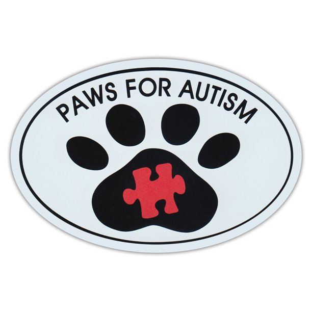 Oval Car Magnet Paws For Autism Dog Walk Run Support Event Magnetic Bumper Sticker Walmart Com Walmart Com
