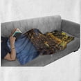thumbnail image 6 of Modern Soft Flannel Fleece Blanket, Sunset at London England Cityscape Night Time and Tower Bridge Landmark Urban, Cozy Plush for Indoor and Outdoor Use, 50" x 60", Yellow Bluegrey, by Ambesonne, 6 of 6