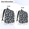 thumbnail image 3 of Lsque Cartoon Animals Pattern Canvas Daypack, Durable Backpack, High-quality Versatile Backpack,Vintage Compact Backpack-Medium, 3 of 6