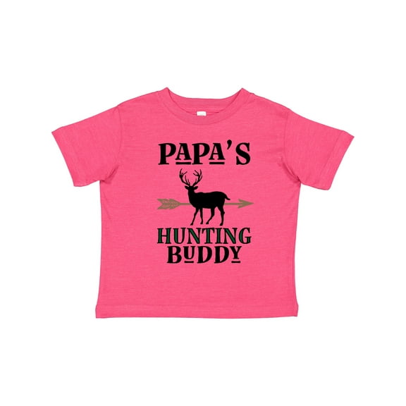 Inktastic Papa Hunting Buddy Bow Hunter Boys or Girls Toddler T-Shirt