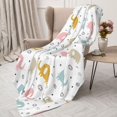 thumbnail image 3 of Gaeub Little Elephant Print Flannel Throw Blanket, Home Fleece Throw Blanket for Couch or Bed,Decorative Blankets,Lightweight Fuzzy Flannel Blanket-60"x50", 3 of 6