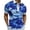 D481/Blue, variant on Afdoent Men's Classic Polo Shirt Mens Casual Print Zipper Turn Down Collar Shirt Short Sleeve Shirt Tops Soft Fashion