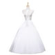 thumbnail image 1 of Enagua de novia para mujer, de crinolina, sin hueso, de gasa de cuatro capas, con cinturilla elástica y tirantes (blanca), 1 of 8