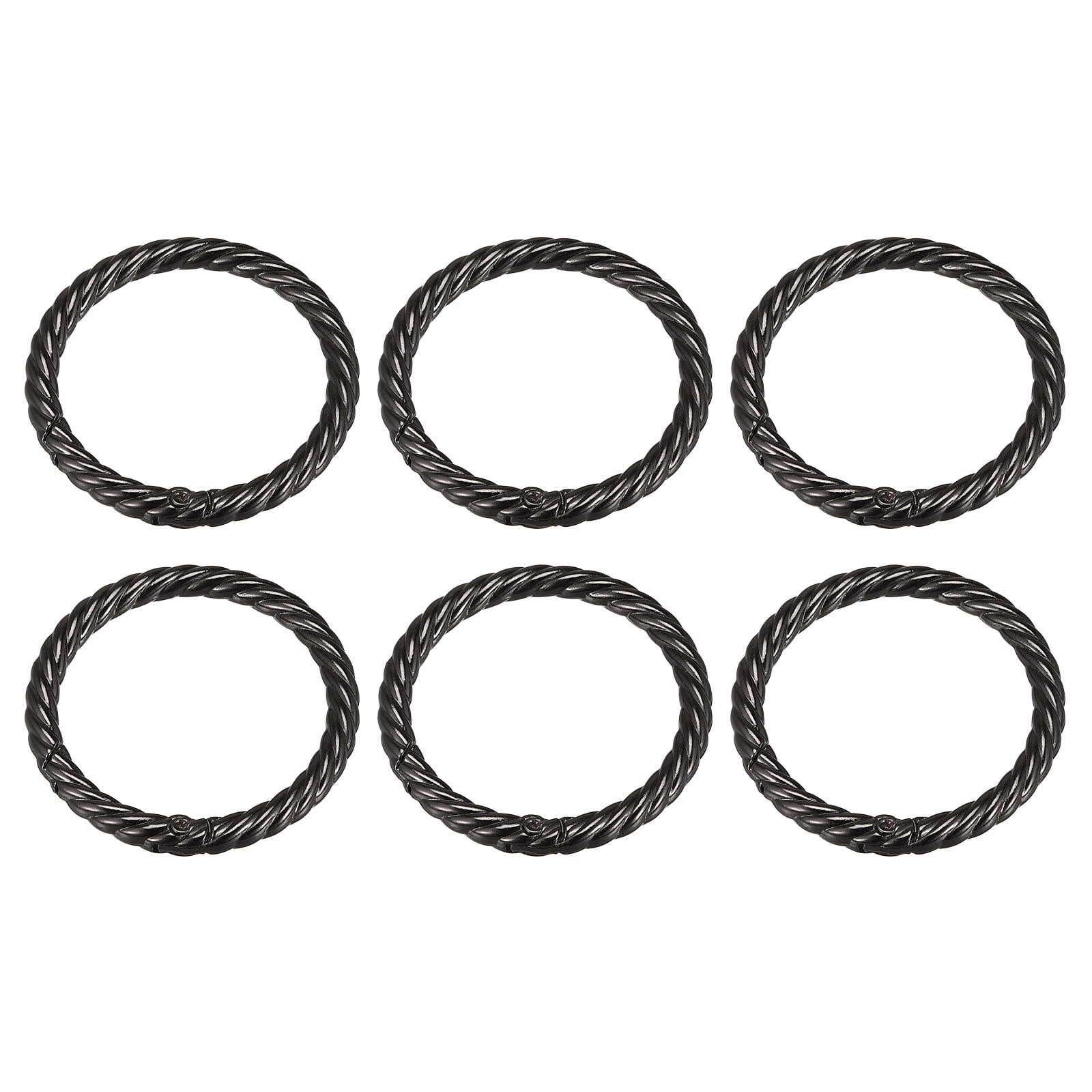 Uxcell Spring O Ring Buckles Clips, 6Pack 47mm Spring Snap Clip Hook