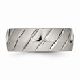 thumbnail image 3 of Titanium Polished Diamond Cut Ring Size: 11; for Adults and Teens; for Women and Men, 3 of 6