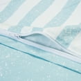 thumbnail image 5 of Chanasya Ultra Soft Textured Stripe Print 3-Piece Bedding Duvet Cover Set King - Luxurious Brushed Microfiber Comforter Cover - Zipper Closure Reversible (1 Duvet Cover & 2 Pillowcases ) Light Blue, 5 of 5