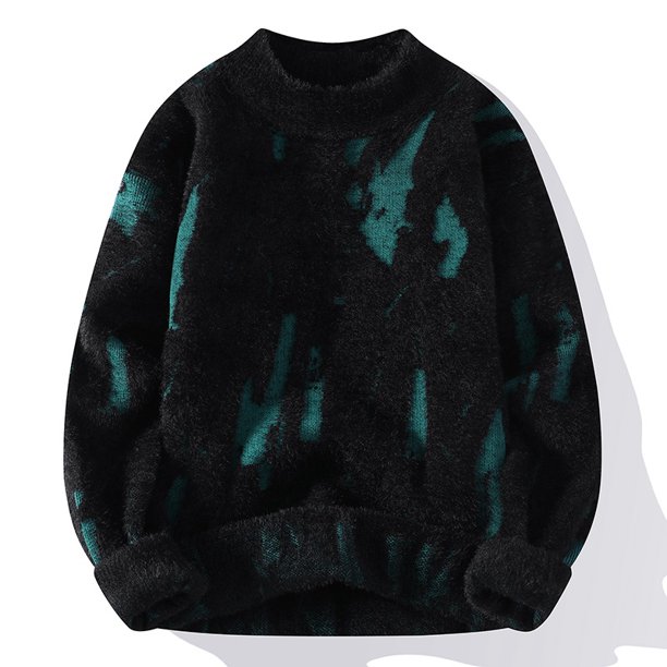 Suéter de cuello alto medio de otoño e invierno de entrega de una pieza, suéter grueso para hombre, suéter de moda para hombre