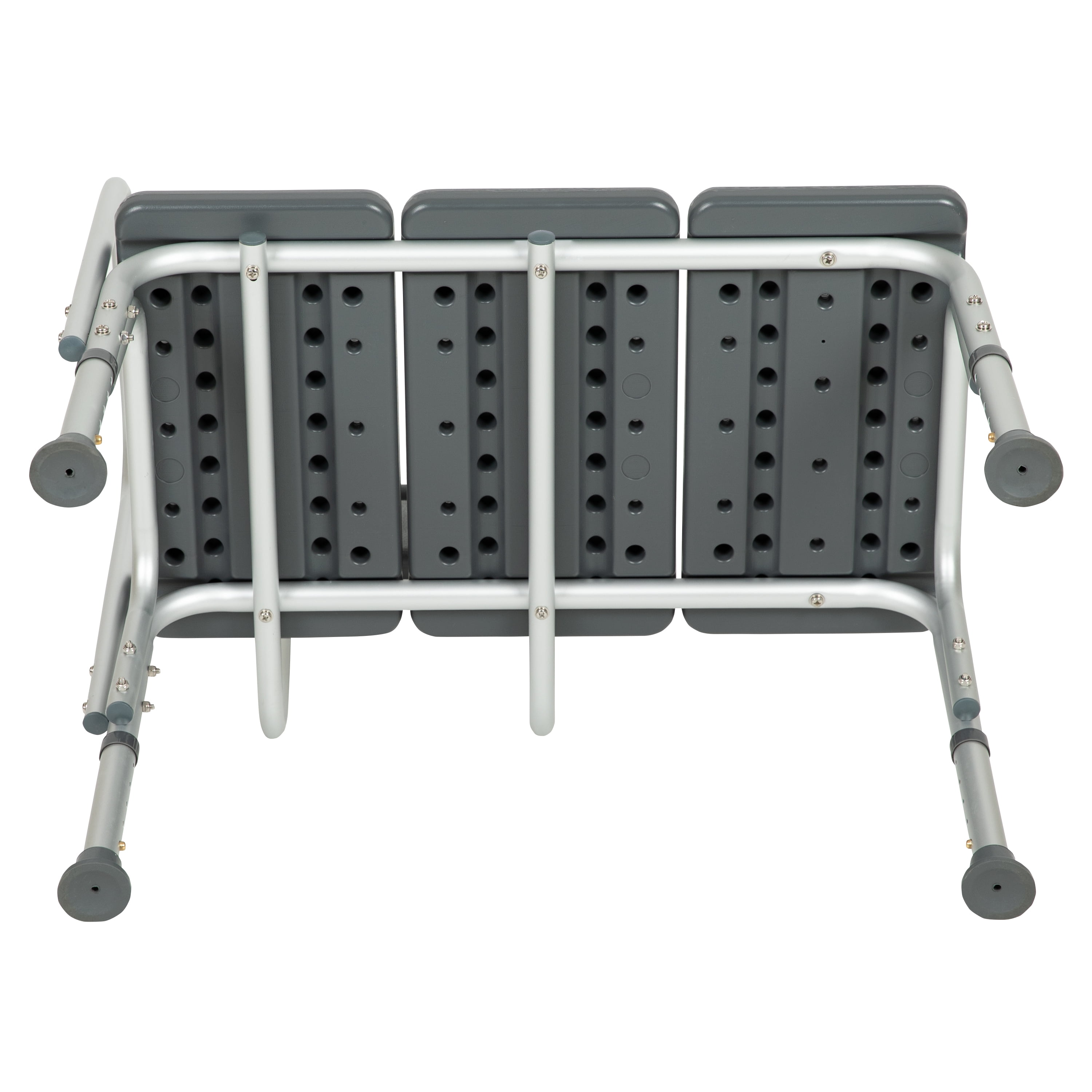 Emma Oliver 300 Lb. Capacity Adjustable Gray Bath Shower Medical Transfer Bench Walmart