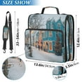 thumbnail image 3 of Water-Resistant 3-Ring Binder Organizer with Multiple Pockets Zipper Binder Bag for Office Town in Winter, 3 of 8