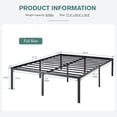 thumbnail image 4 of Full 18-inch Metal Platform Bed Frame with Under-Bed Storage Space, 4 of 5