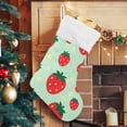 thumbnail image 5 of Coolnut Strawberry Christmas Stocking Personalized Large Candy Stocking, Xmas Stockings Decoration Hanging Gift for Family Holiday Party Ornaments Decor Fireplace, 5 of 7