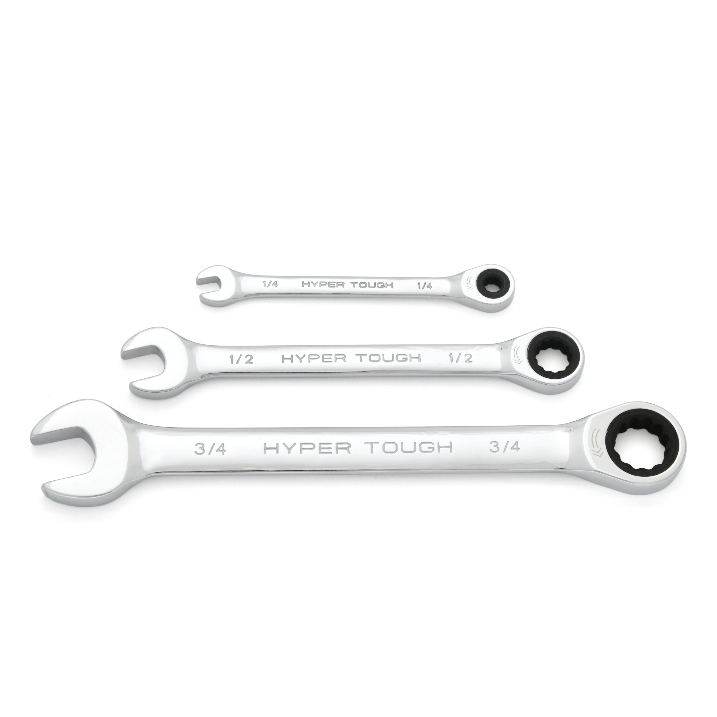 Hyper Tough 12-Piece SAE Ratcheting Wrench Set photo 7
