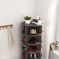 thumbnail image 2 of 360 Rotating Grey Shoe Cabinet, 6 Layers | Organize Footwear, Keep Home in Order, 2 of 3