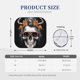thumbnail image 3 of Balery Flower Horn Skull A Parasol para parabrisas de coche de 2 piezas | Parasol plegable para parabrisas delantero de coche para la mayoría de sedanes-Large, 3 of 6