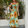 thumbnail image 2 of Floral Vestido Sin Mangas Vestidos Para Mujer, Vestido Suelto De Verano 2025, 2 of 5