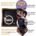 thumbnail image 4 of GHSDFBB Music Box The Nightmare Before Christmas Painted Wind Up Musical Box Clockwork Laser Engraved Wood Musical Gifts for Fans (Image2-Windup), 4 of 6