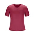thumbnail image 4 of Lmnyox Casual V Neck T Shirt for Men Classic Fashion Plain Short Sleeve Tee Summer Lightweight Basic Shirts Tops, 4 of 8