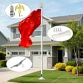 thumbnail image 2 of Sinyiin Falcon Flag Plastic Outdoor Garden Flagpole Tips Decoration Accessories, 2 of 8