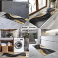 thumbnail image 2 of Black White Gray Gold Marble Pattern Kitchen Rug Mat,Kitchen Runner Rugs Non Skid Washable,Decorative Kitchen Floor Mats for Kitchen,Sink,Laundry,17"X47", 2 of 5