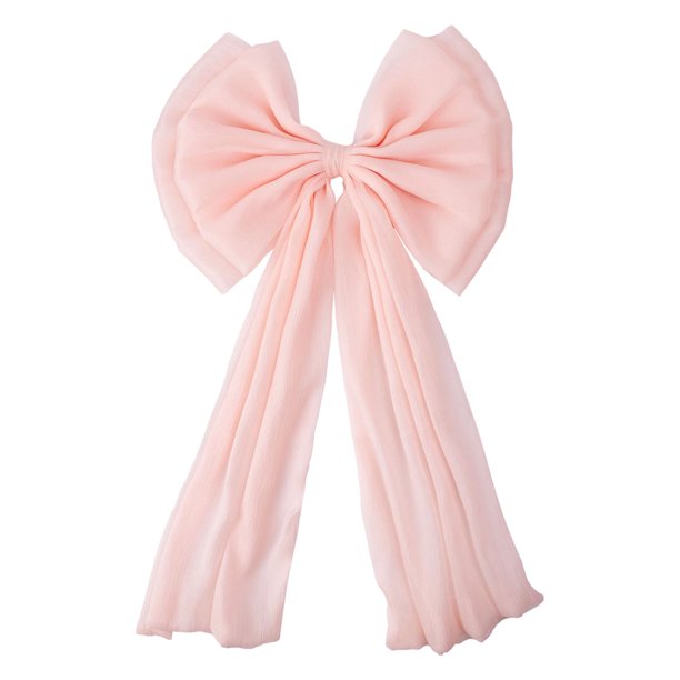 Christmas Double-Layer Oversized Bow With Flowing Tails Statement Hanging Decoration For Trees Banisters And Mantels