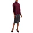 thumbnail image 3 of Alfani Womens Solid Pullover Sweater, Purple, Medium, 3 of 3