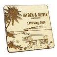 thumbnail image 2 of Rustic Wedding Save The Date Wooden Magnet 20 Custom Engraved Wooden Magnet Personalized Gift, 2 of 3