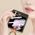 thumbnail image 5 of Compatible Samsung Galaxy Z Flip 6 Case with Crossbody Strap Lanyard Ring Kickstand PU Leather Cover Built in Small Screen Protector Full Coverage Phone Case for ZFlip 6 (Gold, Z Flip 6 2024), 5 of 11