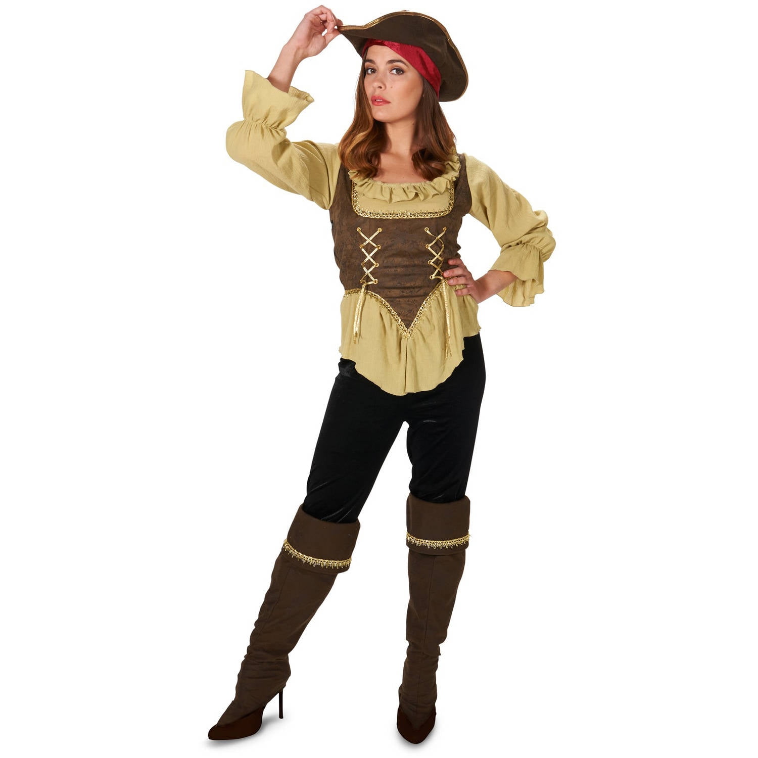 Runaway Pirate Queen Women's Adult Halloween Costume - Walmart.com